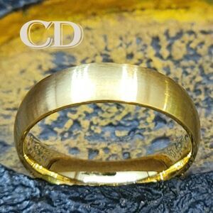 Women's Matte Gold Wedding Ring Band - Matte Gold Wedding Ring For Girl's